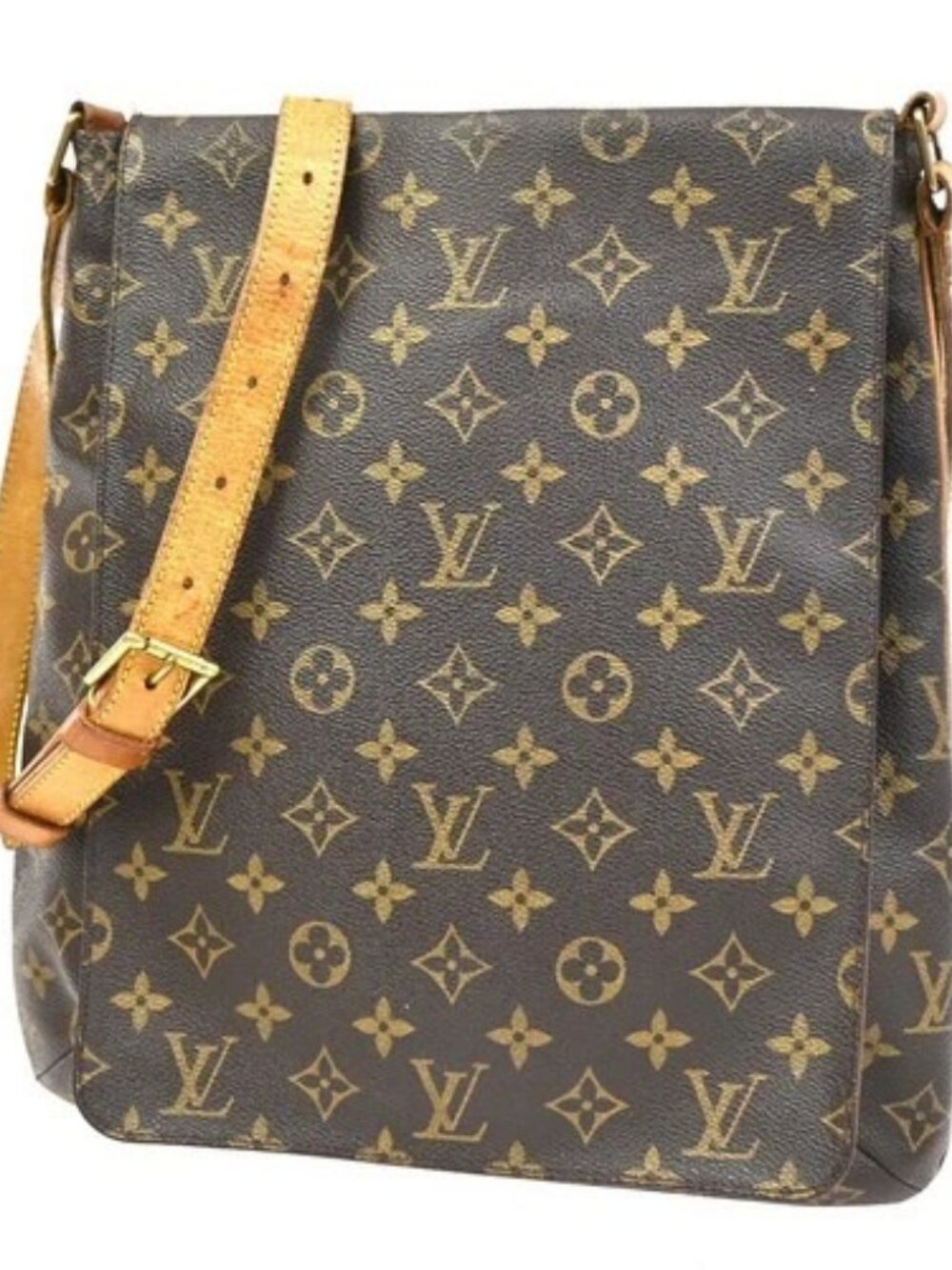 LOUIS VUITTON Musette Shoulder Bag Monogram Leather Brown France M51256 39KD336